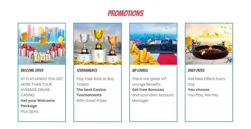 Promociones de Playjango